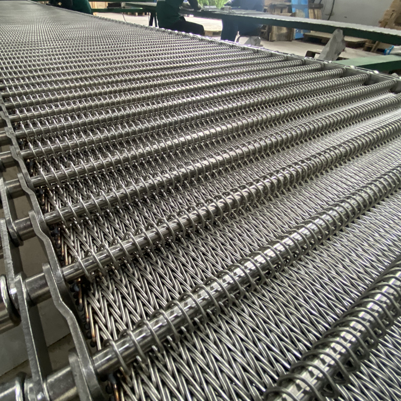 Special forging furnace mesh belt