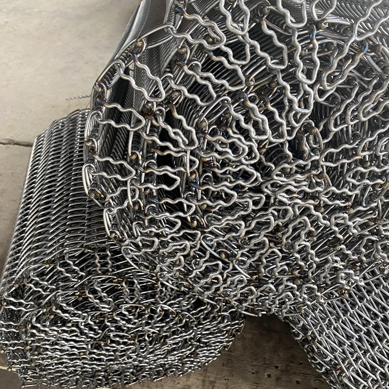 Mesh belt of the annealing furnace for medical glass products