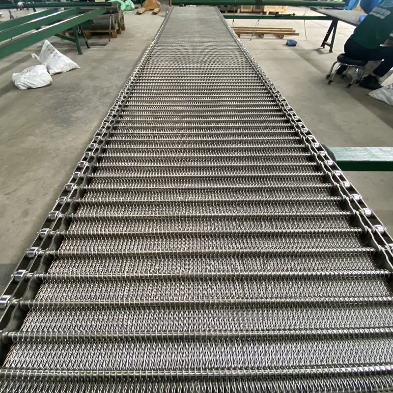Metal tool normalizing furnace mesh belt