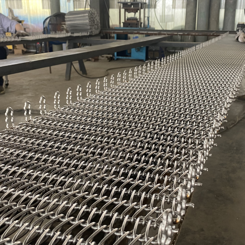 Stainless steel bright furnace mesh belt