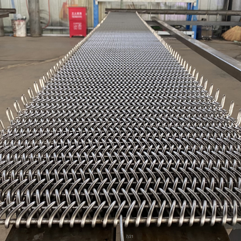Stainless steel tableware brightening furnace mesh belt